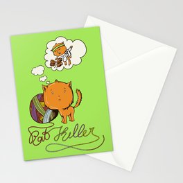 The Karate Cat Stationery Card
