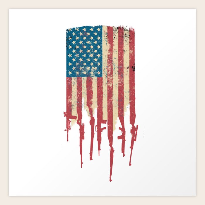 American Flag With Guns About Flag Collections