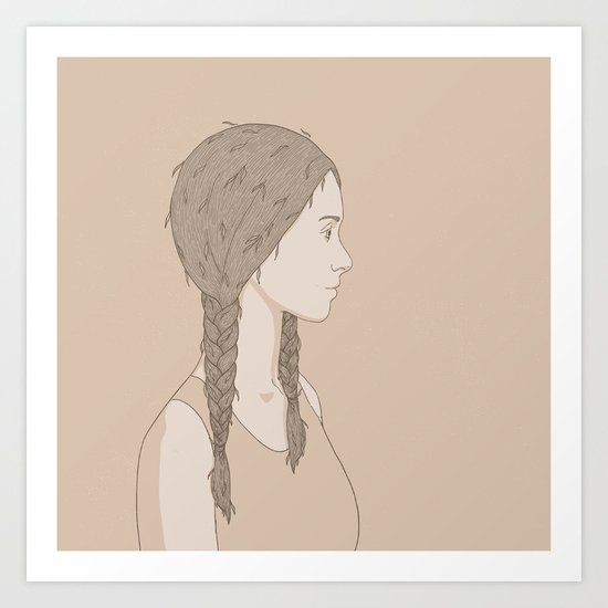NATURE PORTRAITS 04 SIMPLIFIED Art Print