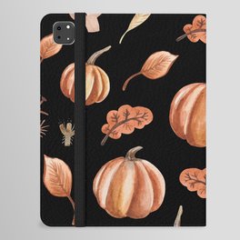Watercolor Pumpkins Pattern iPad Folio Case