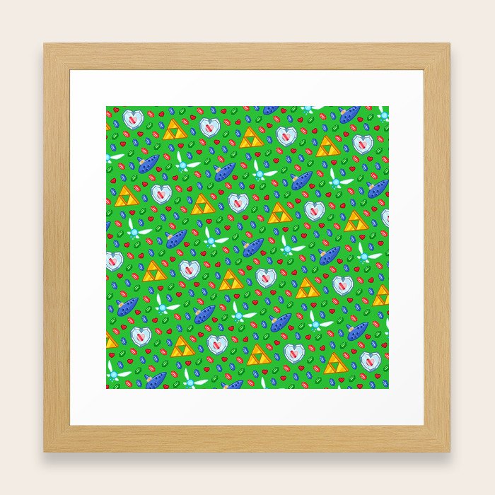 Ocarina Of Time Pattern Legend Zelda Framed Art Print By Ocarina Of Time Pattern Legend Zelda Framed Art Print By Laurencskinner Society6
