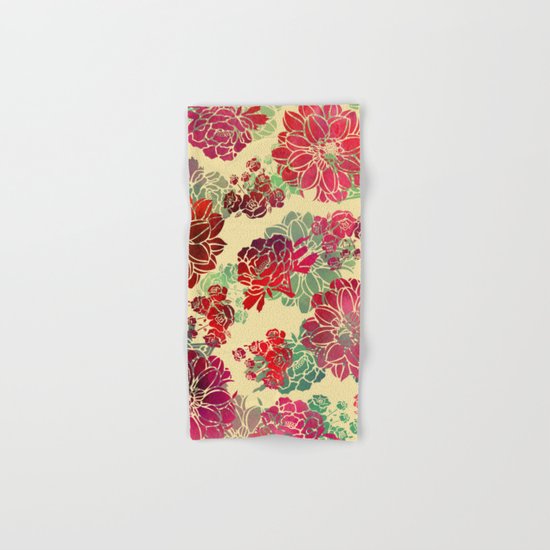 Flower Pattern Design #3 Hand & Bath Towel