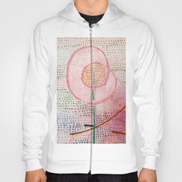 Blossoming Abstract Pink Flower Paul Klee Hoody
