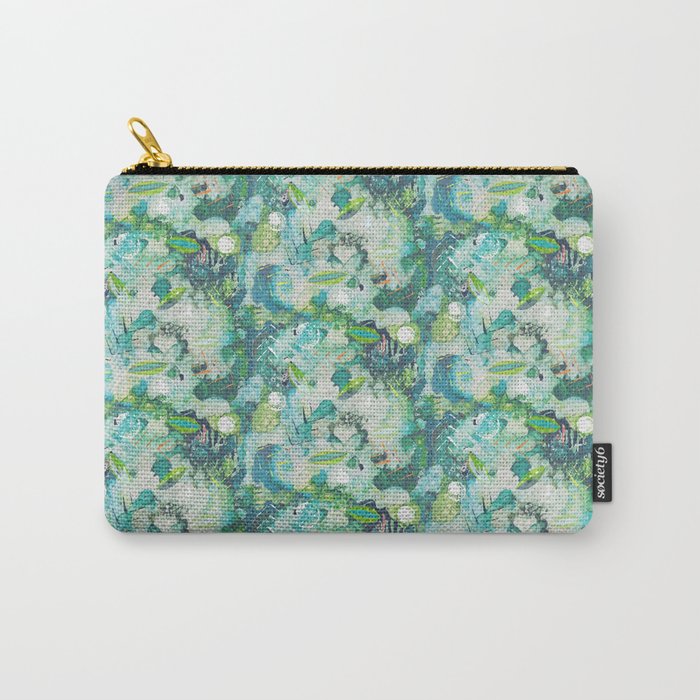 Abstract Blues Carry-All Pouch