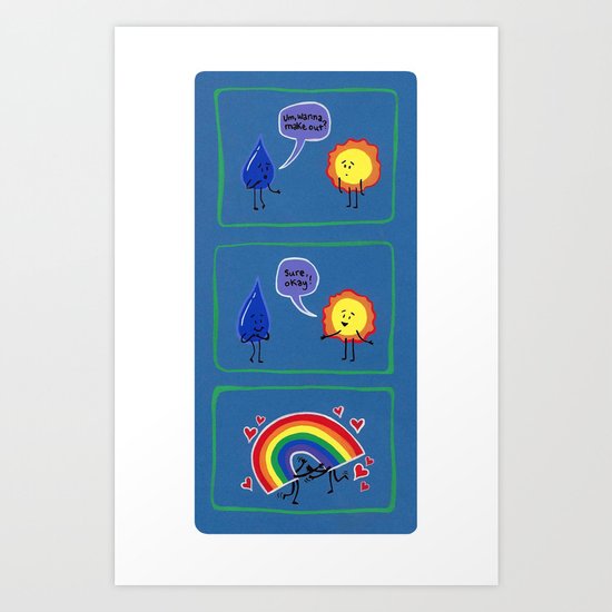 Let's Make Rainbows Art Print