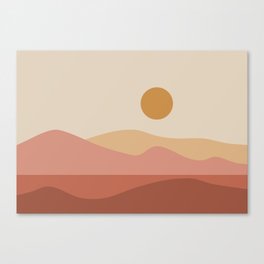 Geometric Landscape 23A Canvas Print