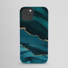 Beautiful Teal Desert Pattern iPhone Case