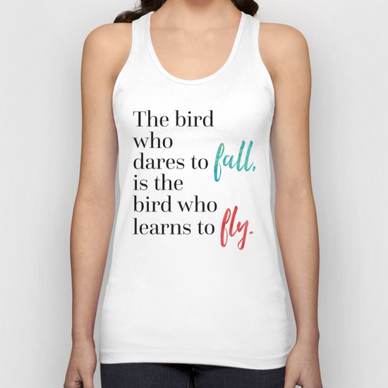 Learn To Fly Quote Unisex Tank Top