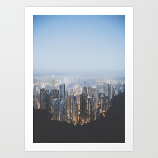 Hong Kong (Pixel Sorted) Art Print