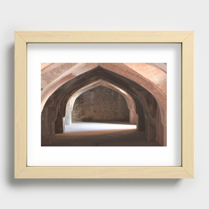 In the catacombs Recessed Framed Print