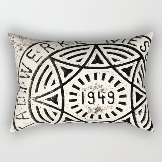 Manhole Cover Rectangular Pillow