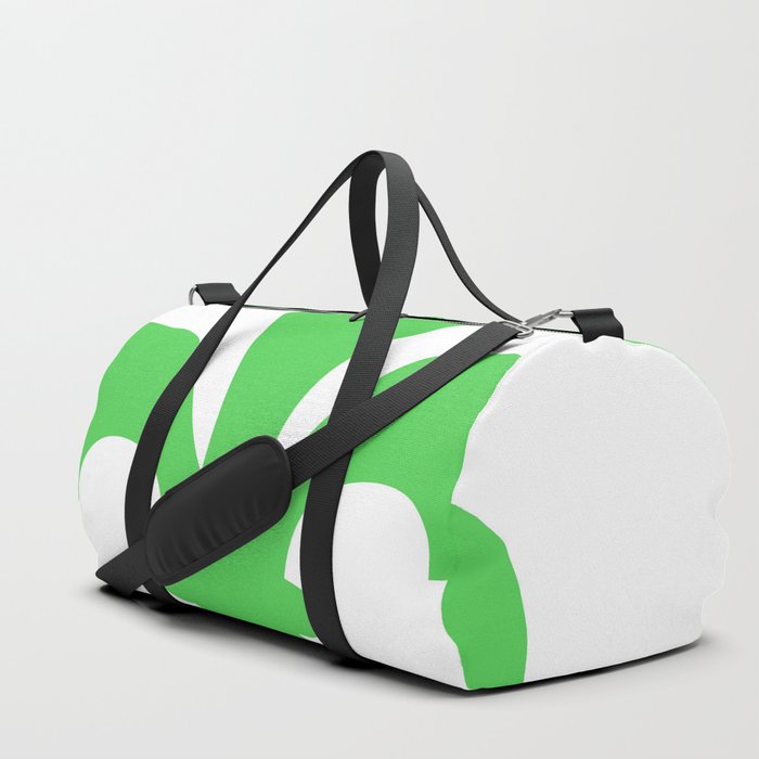 Fleur de Lis (Green & White) Duffle Bag