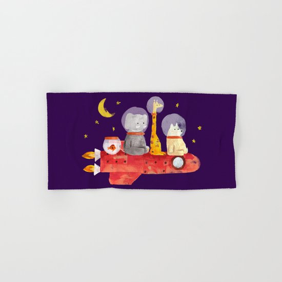 Let's All Go To Mars Hand & Bath Towel
