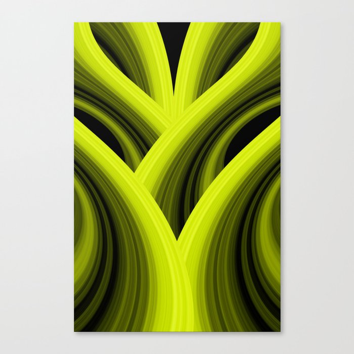 Abstract green tree  251 Canvas Print
