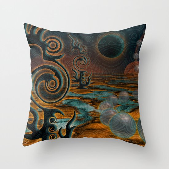The Black Moon Throw Pillow
