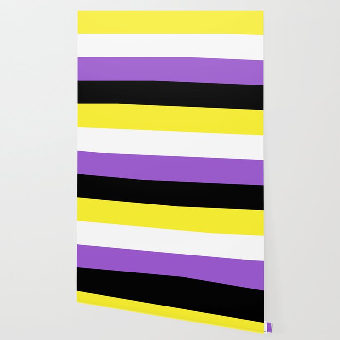 Nonbinary Pride Flag Wallpaper By Flagsoftheworld Society6