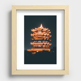 The Yellow Crane Tower Recessed Framed Print