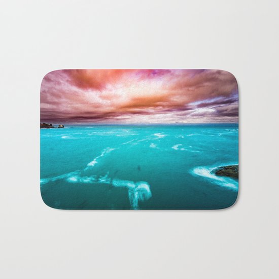 Fire and Water Sea Bath Mat
