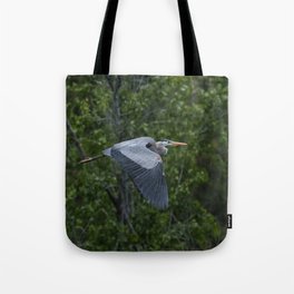 Great Blue Heron In-Flight, Utah Tote Bag