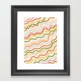 Candy lines Framed Art Print