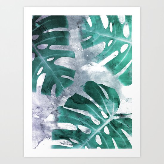 Monstera Theme 1 Art Print