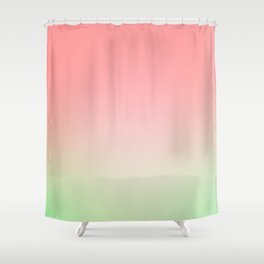 Watermelon Gradient Shower Curtain