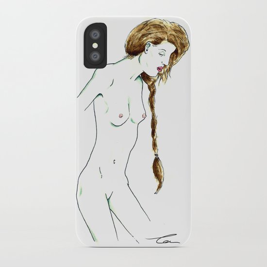 Plait Girl iPhone Case