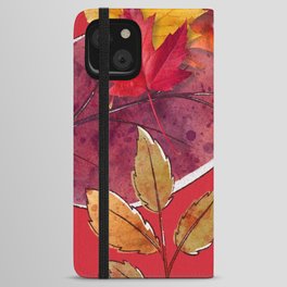 Fall Foliage Art Prints iPhone Wallet Case