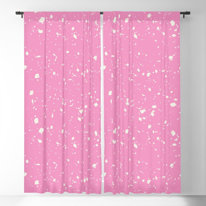 Pink Terrazzo Seamless Pattern Blackout Curtain