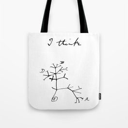 Darwin - Tree of Life - I Think Tote Bag