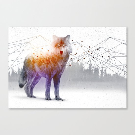 A Wilderness Within / Wolf Canvas Print