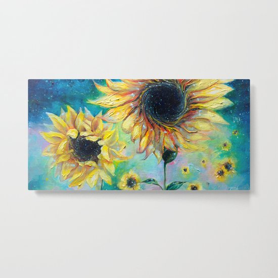 Supermassive Sunflowers Metal Print