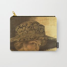 Golden victorian lady Carry-All Pouch | Vintage, Abstract, Illustration, Modernart, Goldandblack, Elegant, Victorianlady, Chic, Black And White, Gold 