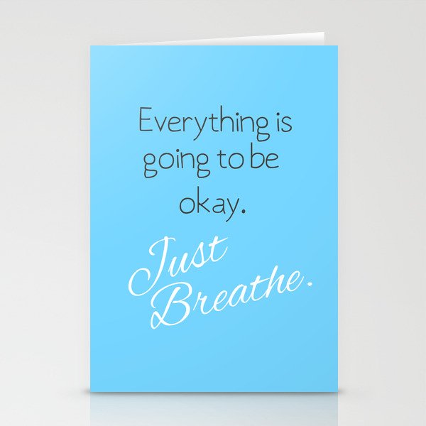 Just Breathe. Stationery Cards