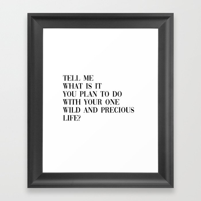 tell me Framed Art Print