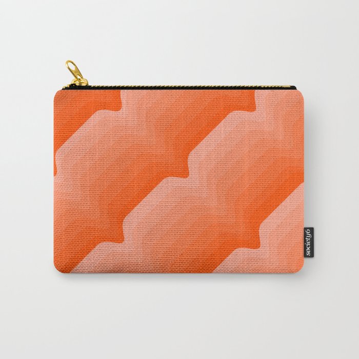 Coral Wave Carry-All Pouch