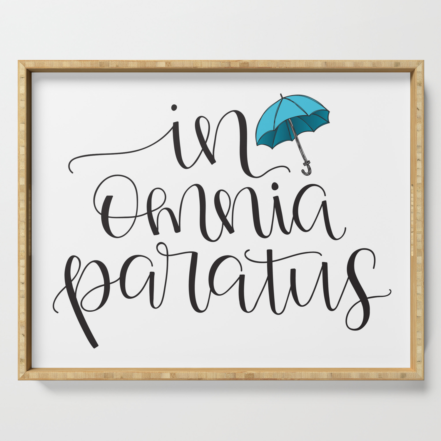 In Omnia Paratus Ready For Anything Gilmore Girls Quote Serving Tray By Little Inklings Society6