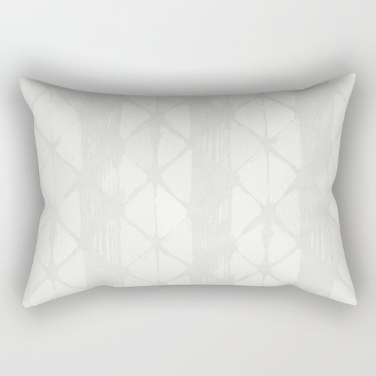 Simply Braided Chevron Lunar Gray Rectangular Pillow