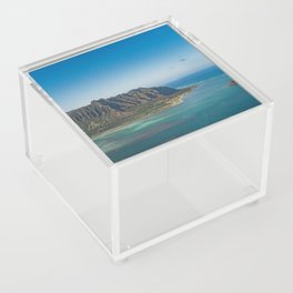 Chinamans Hat & Ko'olau Mountains on Oahu Acrylic Box
