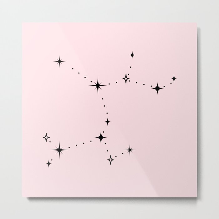 Sagittarius Zodiac Constellation Metal Print