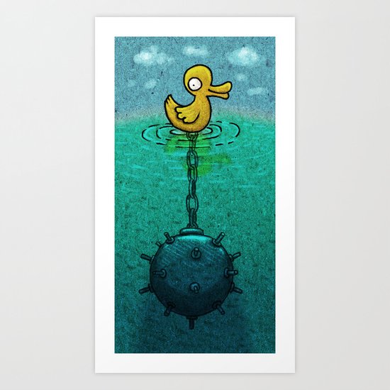 DuckBomb Art Print