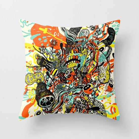 Triefloris Throw Pillow