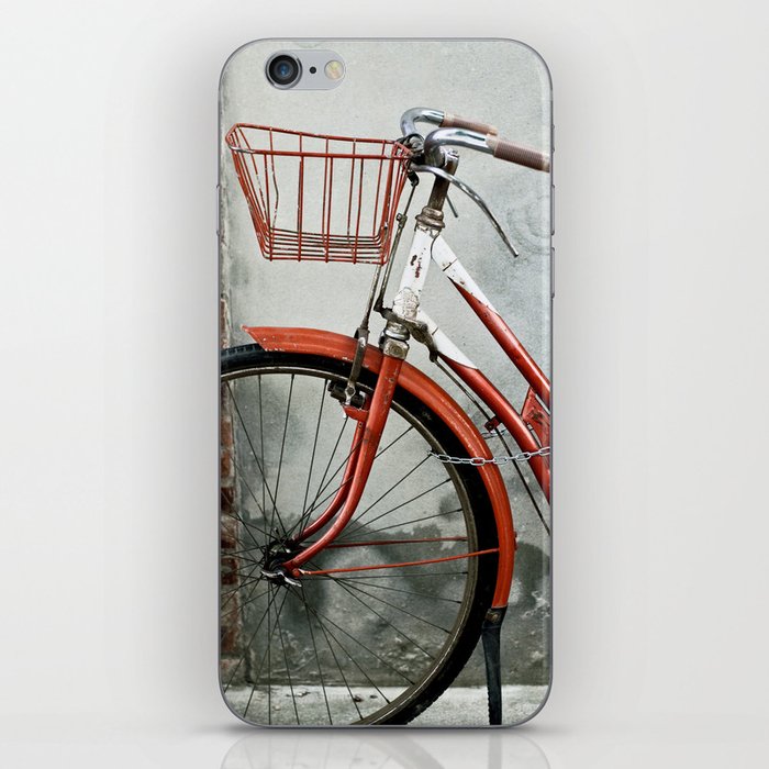 Red bicycle iPhone Skin