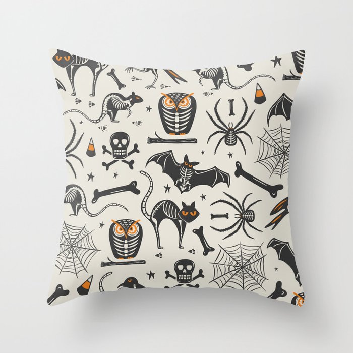 Halloween X-Ray Throw Pillow