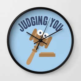Held In Contempt Wall Clock | Vector, Illustration, Funny, Graphic Design 
