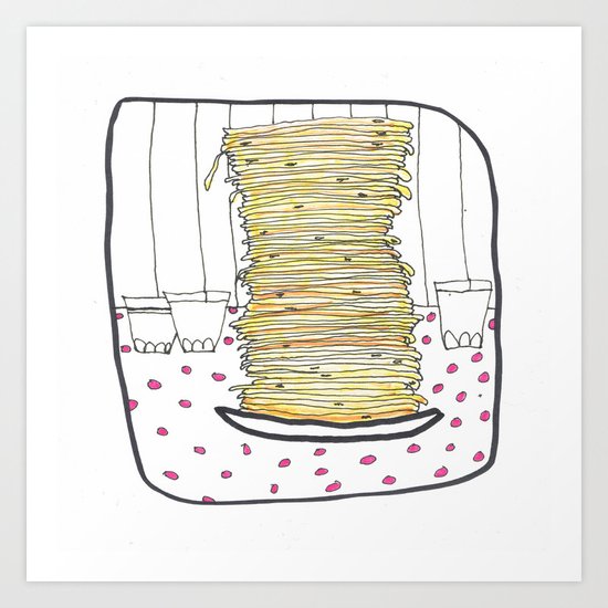 Pancakes Art Print