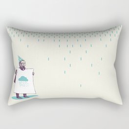 It's raining. Rectangular Pillow