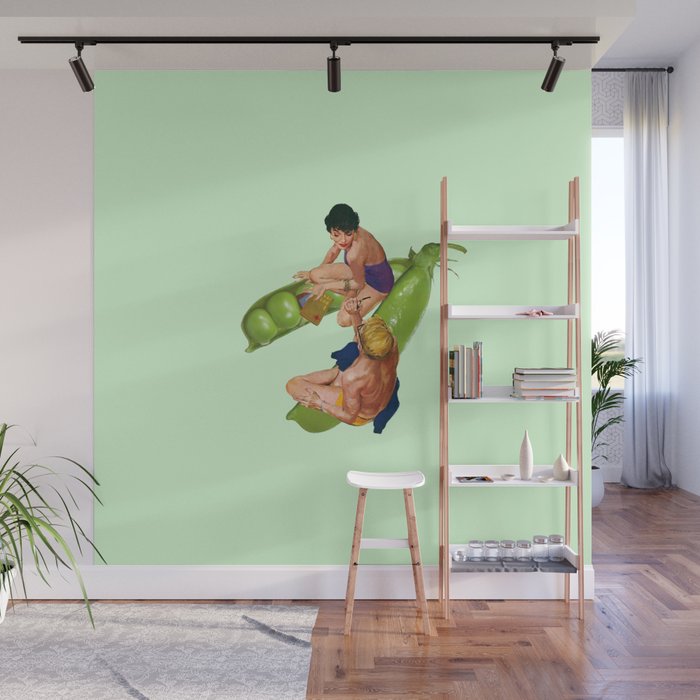 two peas in a pod Wall Mural