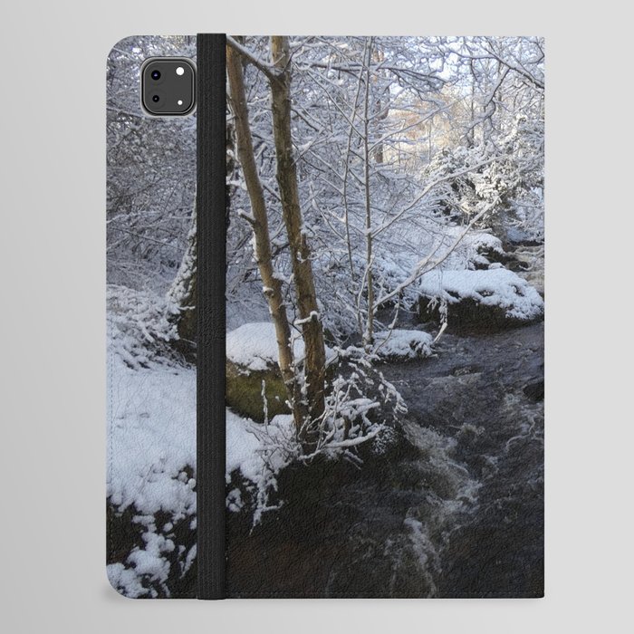 Scottish Highlands Snow River  iPad Folio Case