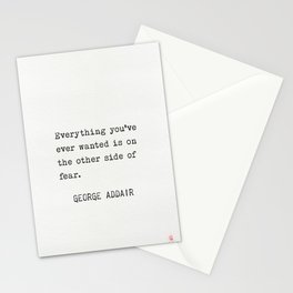 George Addair quote Stationery Card